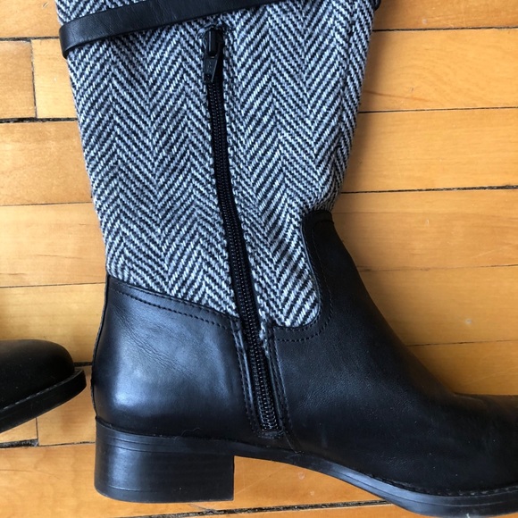 Tommy Hilfiger mid-calf herringbone boots - Picture 3 of 7